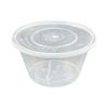 Kangjiejiaxin 1000ml Round Disposable Food Containers with Lids, 300 Pack