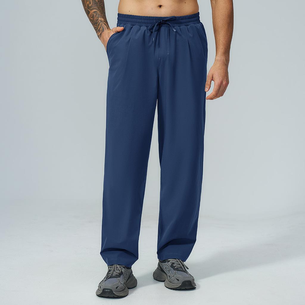 Men's environmentally friendly regeneration, skin-friendly, quick-drying, anti-splashing, outdoor sports and leisure running versatile trousers