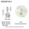 Original Charms Copper Flower-Based Plants Insect Pendants Beads Fit Bracelet Women Jewelry Making Diy Gift