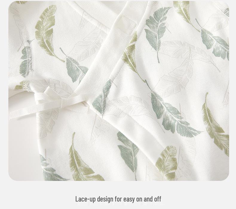 Tagloses Baby-Bodysuit aus reiner Baumwolle mit langen Ärmeln für Frühling & Herbst