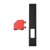 Woodworking Ruler Pocket Ruler Layout Tool Aluminum Alloy Ruler with Slide Stop