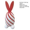 3D Printed Spiral Rabbit Figurine Two-Tone Easter Bunny Figurine Stress Relief Egg Sculpture for Home Office Desk Bookshelf Decor