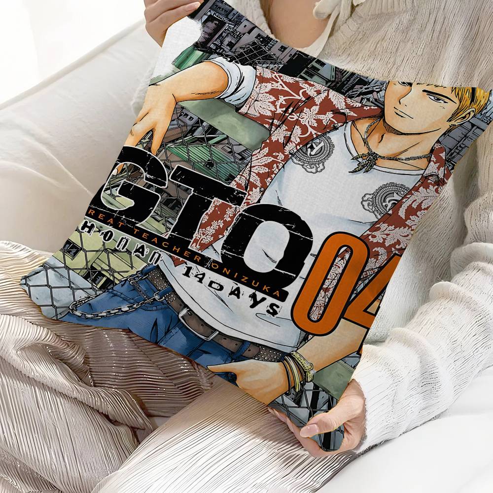 Anime G-Great T-Teacher O-Onizuka Cushion Cover Decorative Pillow Sofa Home Decor Case Pillow Cases 30cmx30cm