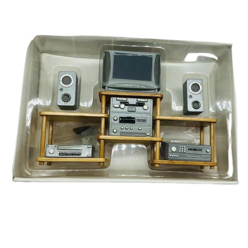 1:12 Dollhouse Miniature Food & Nostalgic Speaker Set