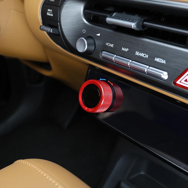 Air Conditioning Ring Decorative Cover For Tuning Hyundai Palisade LX3 2025 2026 Aluminum Red Blue Black Interior Accessories