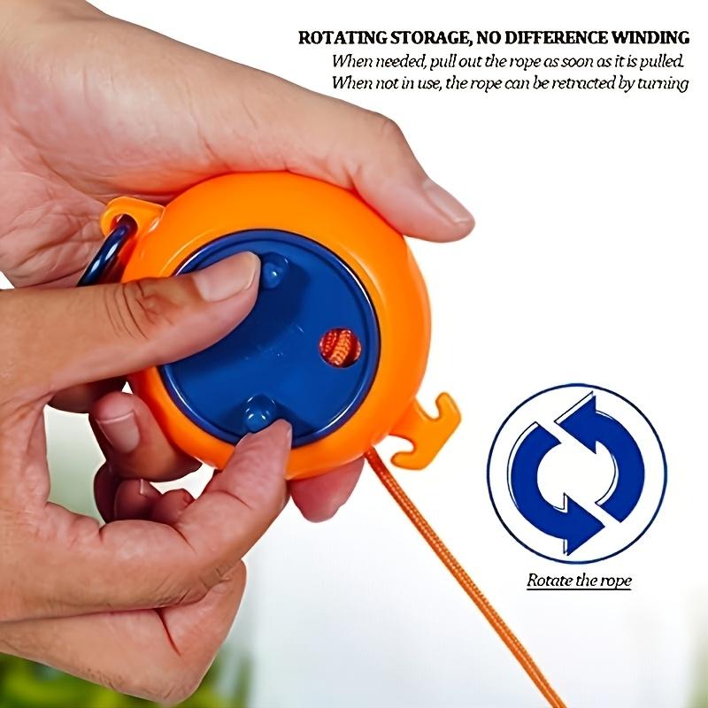 10M Nicht-Perforierte Wäscheleine Einziehbar Tragbar Reise Trockenständer Outdoor Camping Winddicht Rutschfest Tragbarer Hängeständer