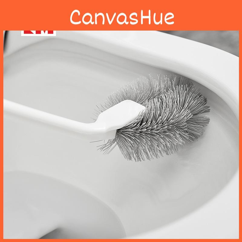With Toilet Brush Long Handle For Bathroom Cleaning Plastic Wall Scrubber Mounted