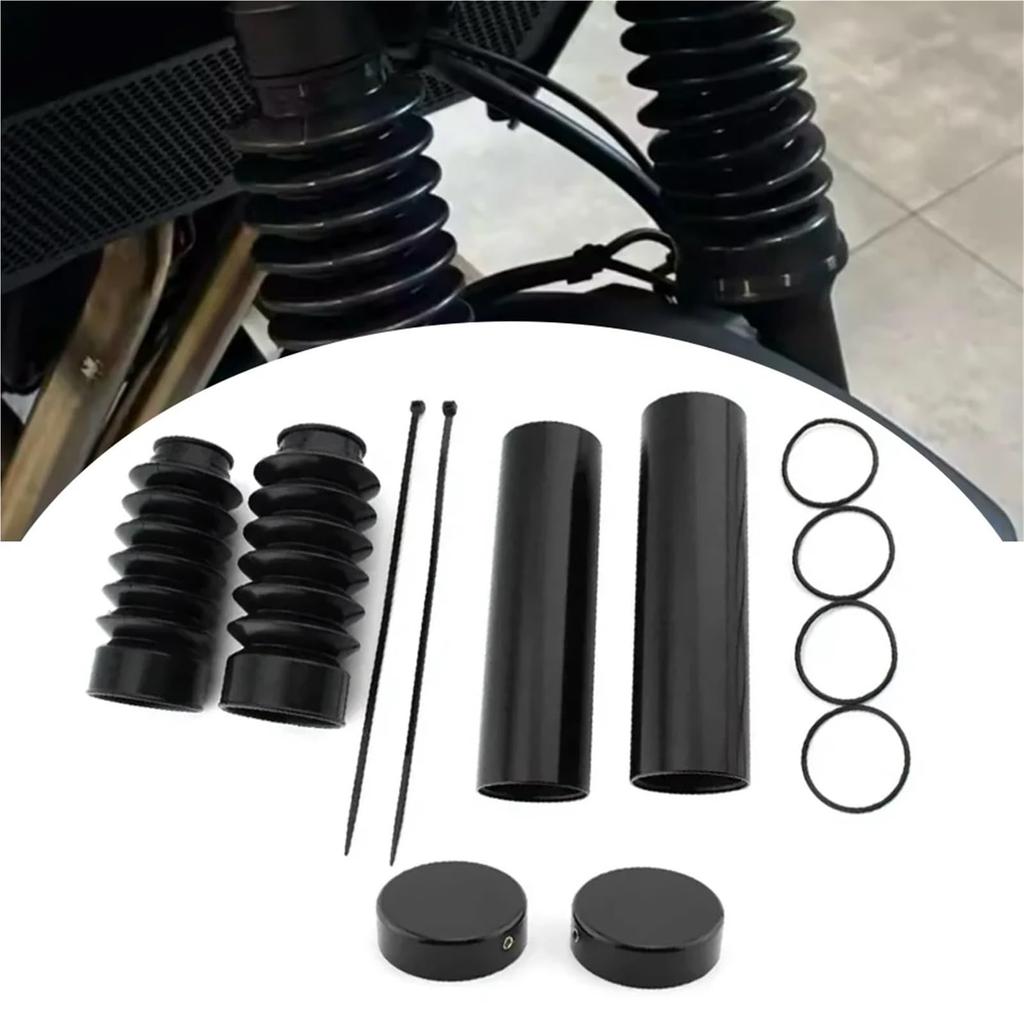 Rubber Fork Boots Motorcycle Front Fork Cover Guard Front Fork Cover Set For Harley