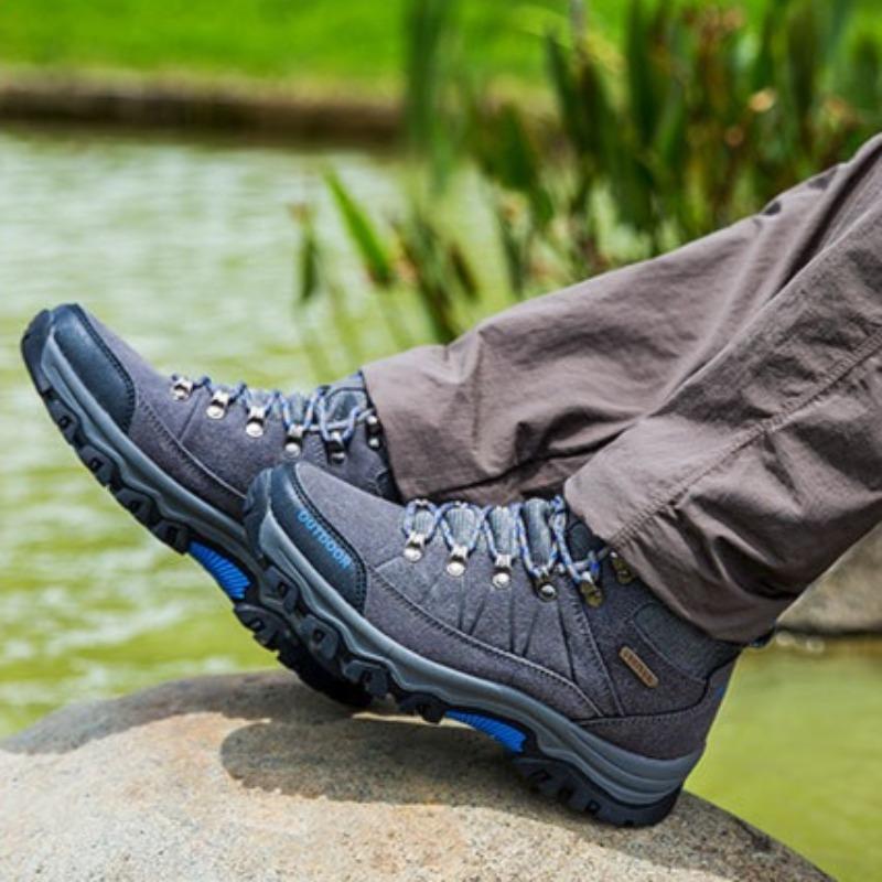 Men's Casual Hiking Boots Fashion High-top Sports Boots for Men Desert Ankle Boots Outdoor Non Slip Trekking Shoes Safety Shoes