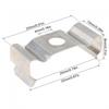 50pcs T5 Clips Holder Bracket for Lamp Socket /Ceiling Lamp / Light Fixture Accessories for for Home Electric Appliance Tools