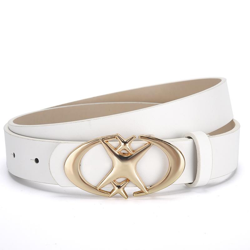 Star Buckle Gender-Neutral Belt Retro Gothic Belt Light Belt Design Sense