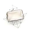 Cute PU Leather Coin Purse Flower Print Latte Clip Wallet Bag Lovely Style Convenient Handbag Women
