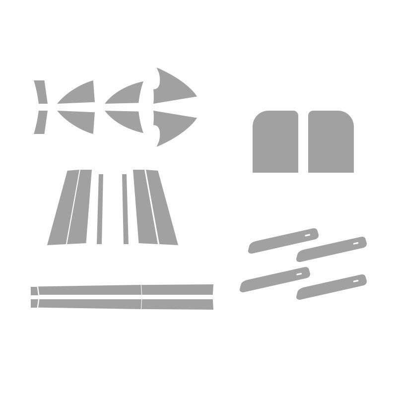 Ideal L7 Car Door Protection Stickers: Custom-Cut TPU Transparent Film for Door Triangle Area.