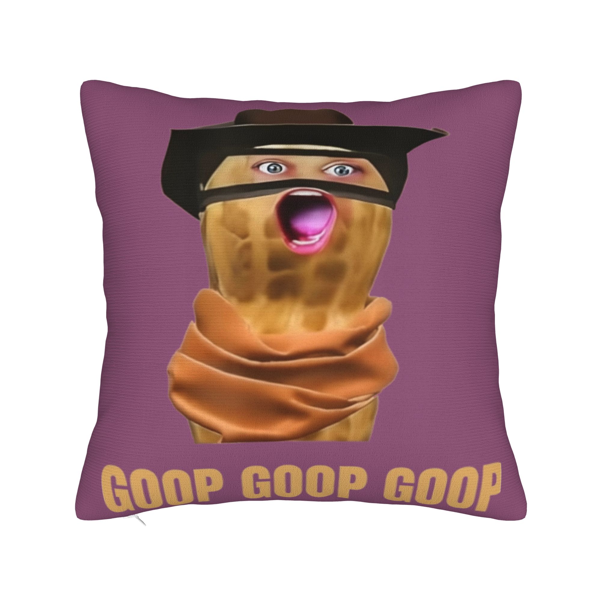 Funny The Burnt Peanut GOOP Bungulator  Pillow Case  Funny Pillow Cover Graphic Pillowcases For Living Room Chair 12x12Inch