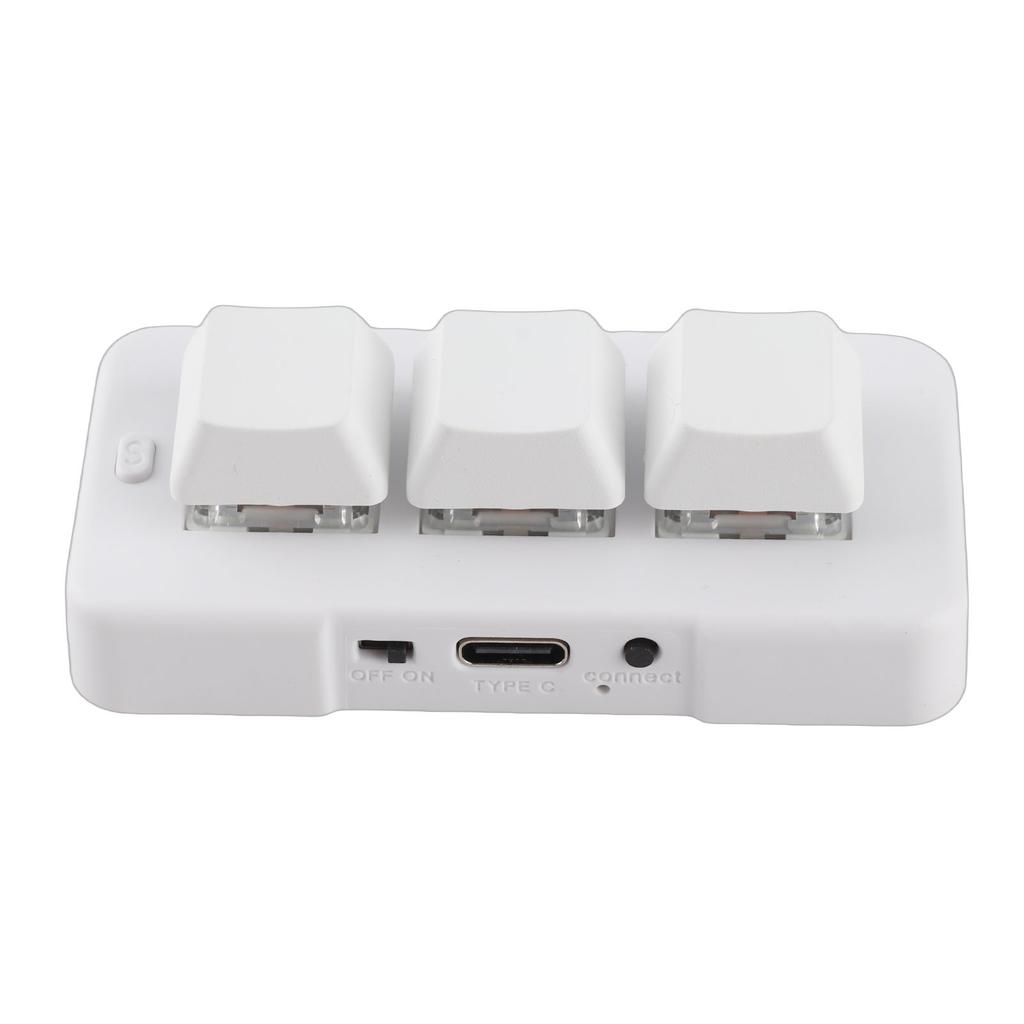 3 Key Keypad RGB Backlit 3 Keys USB Interface   Mechanical Programmable Plug and Play NaMacro Keypad for Computer