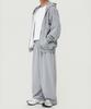 Beokeuldaun 500G Heavy Cotton Simple Wide Fit Balloon Sweatpants (Melange Grey)