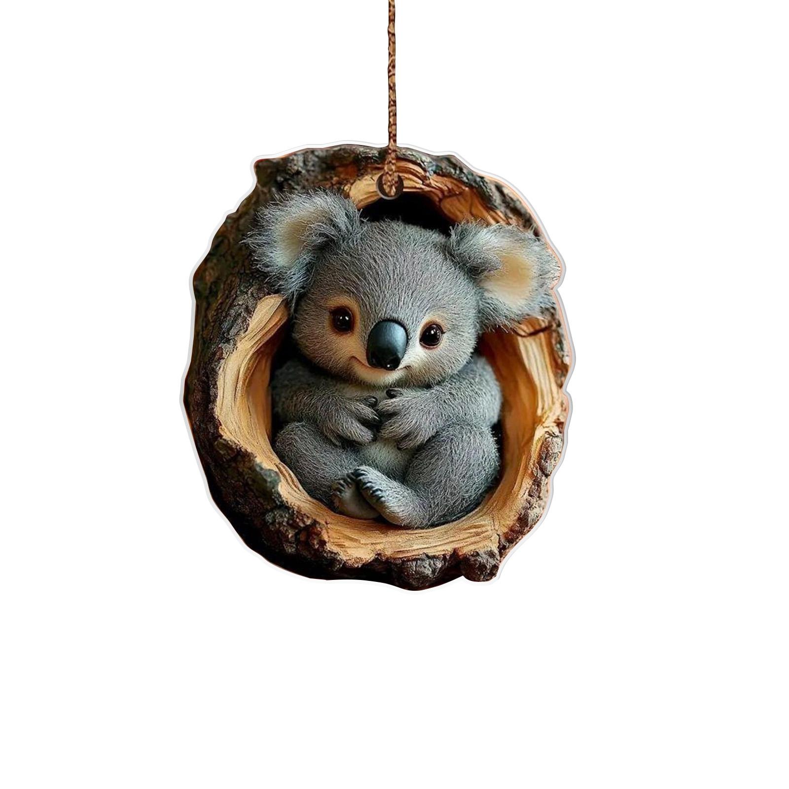 

Acrylic Animal Pendants, Cute Animals 2D Acrylic Tree Pendants, Wild Animal Pendants, Home Pendants. One Size