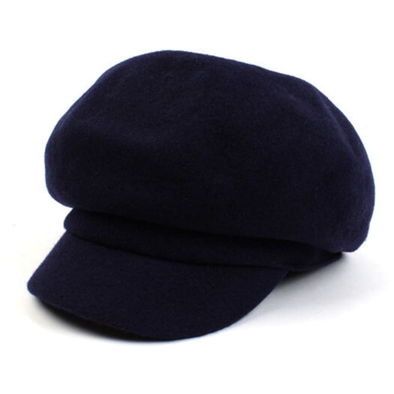 

Universal chemistry Deep Navy Wool Newsboy Cap FREE