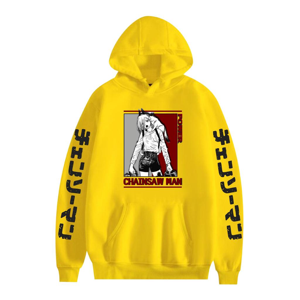 Chainsaw Man Hoodie Autumn Winter Fleece Streetwear Tops