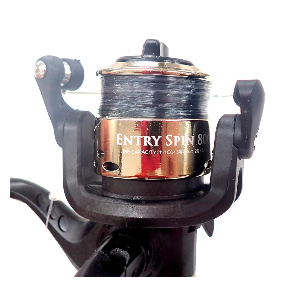 Turing Monkey Entry Spin 800 Gunmetal Spinning Reel with Line (Turimon)