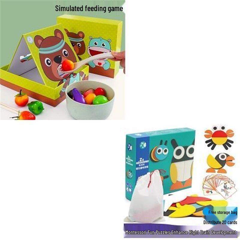 Toddler Montessori Bead Clipping Toy for Hand-Eye Coordination and Fine Motor Skills Training, Ages 2-3
