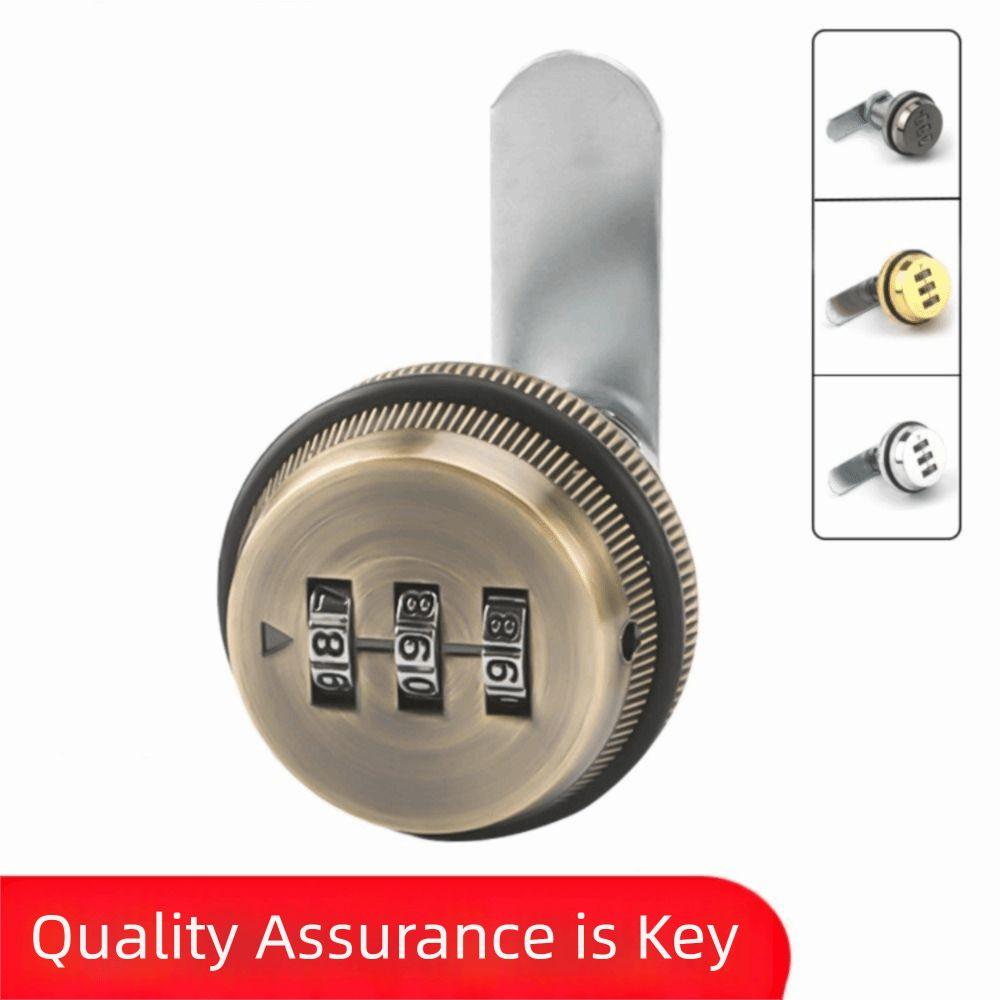 3-Digit Password Cabinet Lock Zinc Zinc Zinc Alloy Metal Security Locks Password Coded Lock  Cupboard