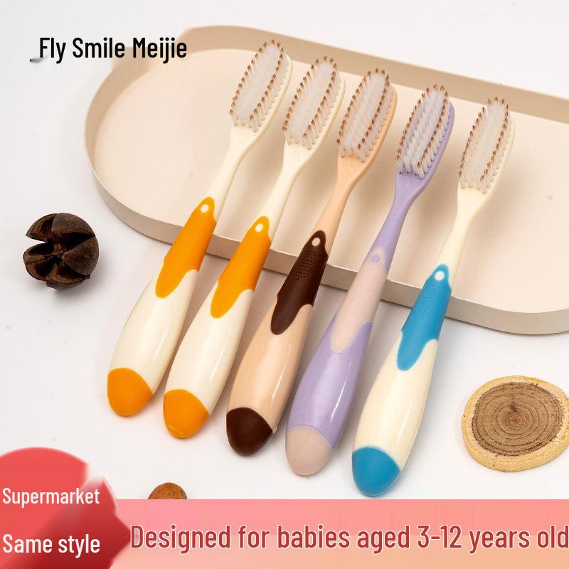 San Xiao Mei Jie Kids  Soft Bristle Toothbrush 3-12, Gentle Care for Oral Health, Individually Packaged Individually Packaged