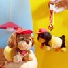 Dachshund Plush Adorable Hamburger Keychain Accessory For Cute Gift Lovers