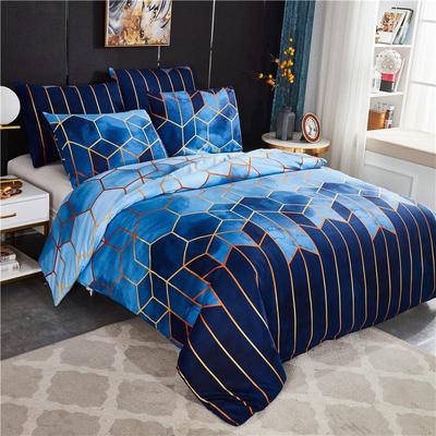 50 Geometric Duvet Cover Set Bed Linen Comforter Bedding Set Queen King Size
