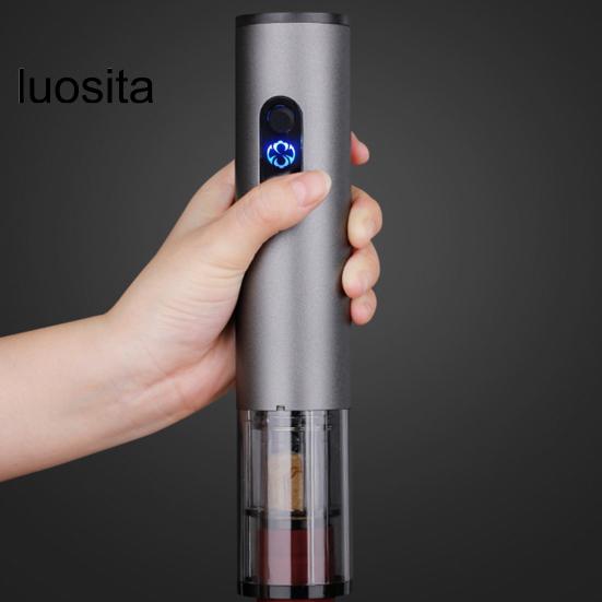 Otvírák na 1 lahve, dobíjecí elektrický otvírák na víno, automatický extraktor korku pro domácí barovou párty bez námahy