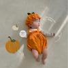 Spring New Halloween Baby Jumpsuit Ins Style Khai Pumpkin Shaped Baby Crawling Suit