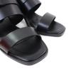 Excellent HERMES Sandals cute Purchased in 2025 Glennan Metal Leather black Women 35 Used