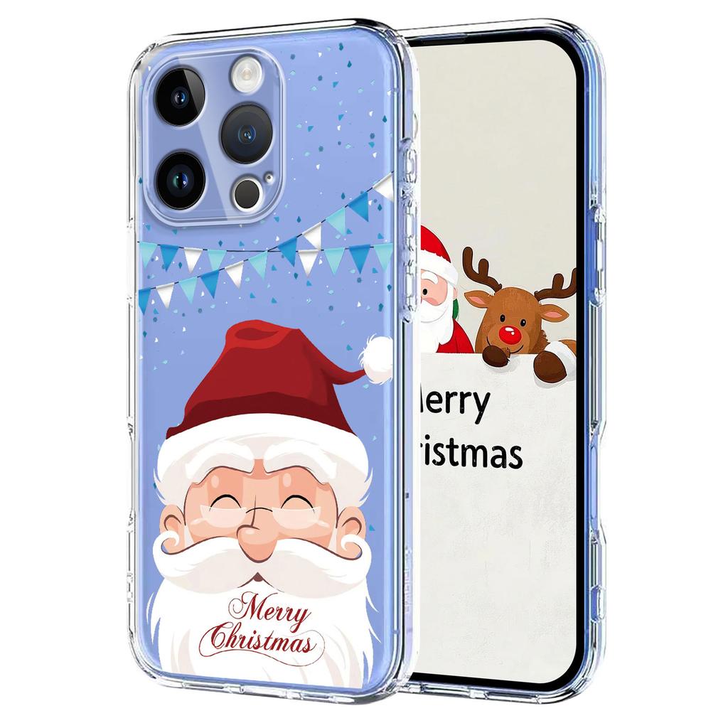 For iPhone 13 Pro 6.1 inch Case Christmas Themed Pattern Printing TPU Phone Back Cover