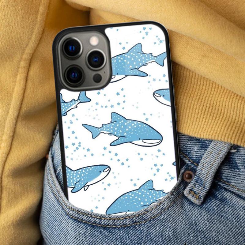 Shark Ocean Fish Soft Phone Case for iPhone 17 Air 16e Pro Max 15 Pro 13 14 Plus 11 12 MagSafe Magnetic Coque