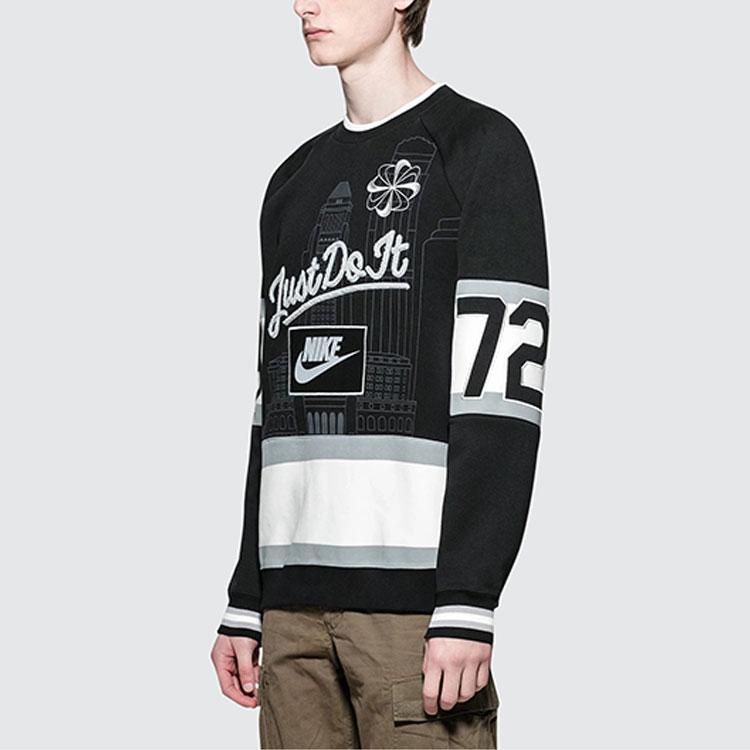 Nike City Edition Sweatshirt Los Angeles Spliced Limited Edition Men Sweatshirt Black AR1986-010