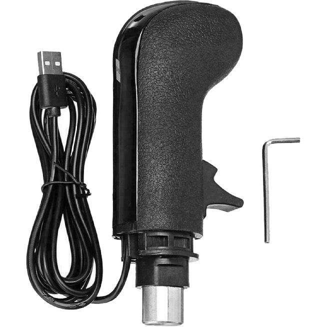 PALUMMA USB PC Gear Shift Knob for FANATEC ClubSport Shifter SQ, Modern Black ABS Plastic Gear Shift Knob (Package C)