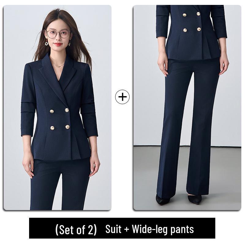 Set Costum Profesional de Înaltă Calitate pentru Femei pentru Recepționiste, Profesori și Personal de Salon - Slim Fit și la Modă