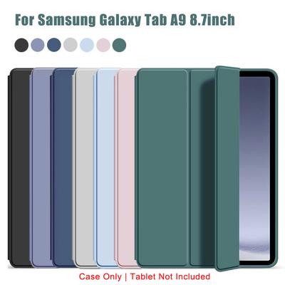 Tri-fold Flip Case For Samsung Galaxy Tab A9 8.7'' SM-X110 SM-X115 Magnetic Stand PU Leather Protective Cover