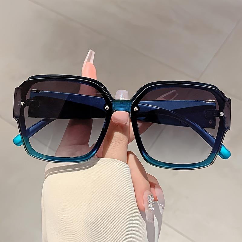Classic Rivet Vintage Square Sunglasses Women For Men Luxury Brand Designer Trendy Punk Shades Rhombus Eyewear Sun Glasses UV400