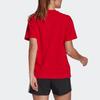 Adidas Heart Arrow Print Vintage American Retro Dopamine Sports Casual Breathable Crew Neck Short Sleeve T-Shirt Women T-Shirt Red GL0877