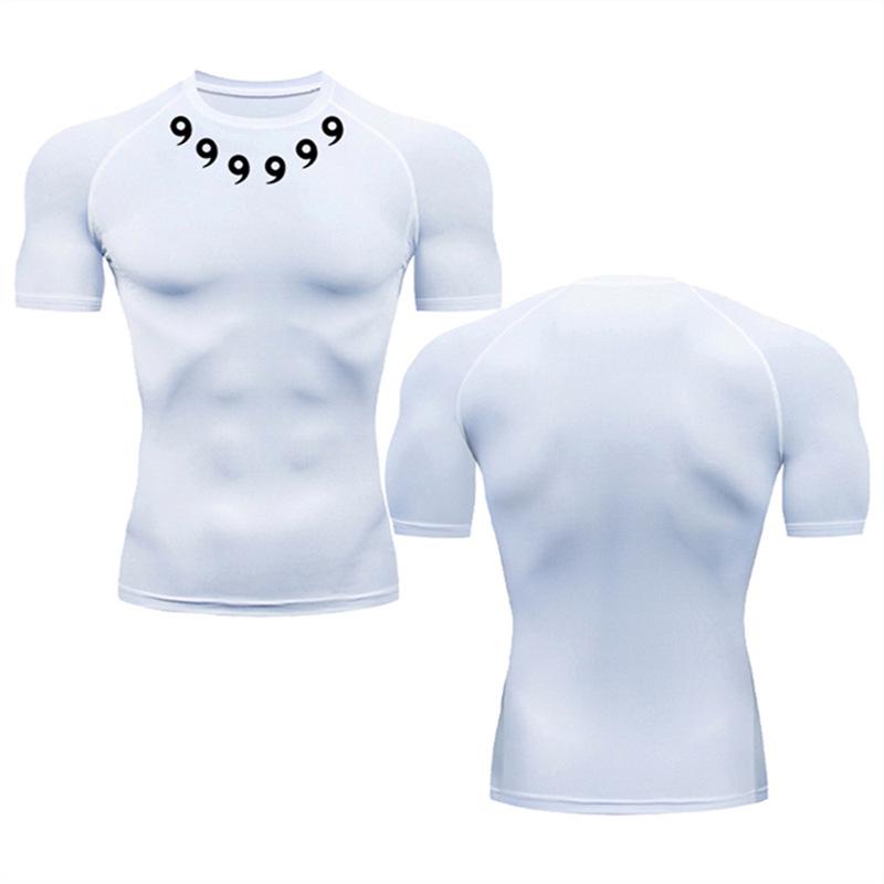 Men's Quick-Dry Printed Short Sleeve Sports T-shirt - Summer Outdoor Fitness & Running