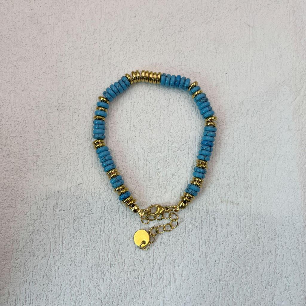 Colorful Semi-Precious Stone Beaded Necklace - Handmade Vintage Clavicle Chain with Optional Multi-Color Design