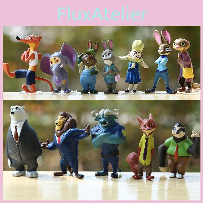 Zootopia Figurine Nick Judy Decor de Birou de Colecție Cadou pentru Copii Zi de Naștere