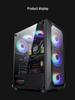 Caixa Gamer ATX Night Hunter 5 Refrigerada a Água com Painel Lateral Transparente
