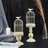 M-Modern-2PCS Metal Iron Art Candlestick Metal Iron Art Candlestick Wedding Party Home Tables Centerpieces Decoration Gold