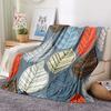 Büffelkaros Ahorn Flanell Decke Weiche Überwurfdecke Blätter Eicheln Kürbisse Libelle Schmetterling Sofa Bett Dekor Halloween Geschenke