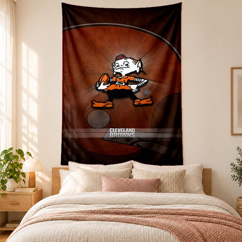 Cleveland Browns Tapestry highquality for decorating living room bedroom dorm walls ideal as bedroom wallart orholiday gift