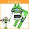 Vibrant Green Toy Story 4 Cosplay Buzz Lightyear Hoodie And Pants Halloween Outfit