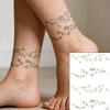 Frühling Sommer Blumen Temporäres Tattoo Aufkleber Wasserdicht Kirschblüten Rosen Tattoo Aufkleber Für Frauen Fake Tattoo Aufkleber