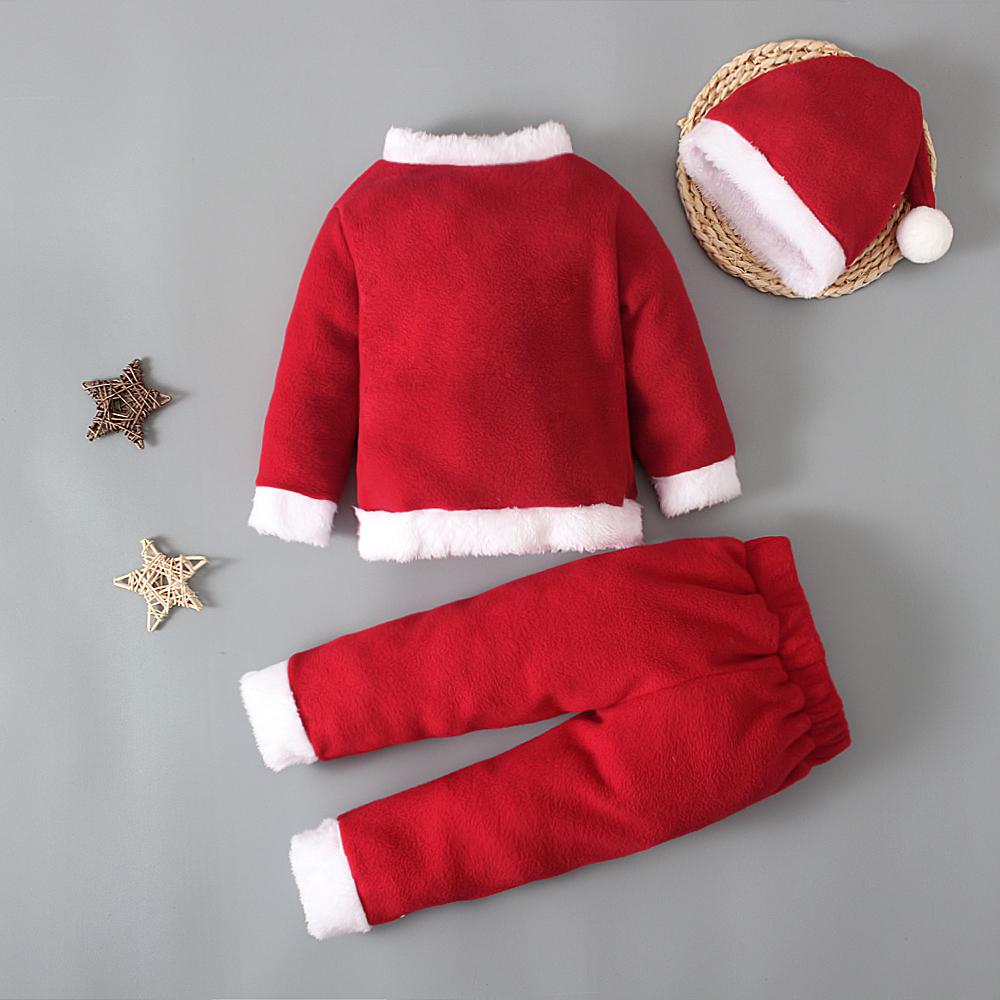 Buy 3Pcs Christmas Outfit Newborn Clothing Sets Winter Fleece Tops